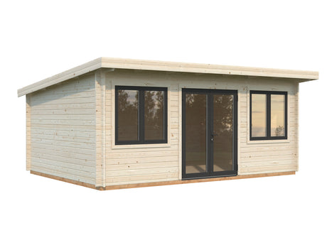 Lisandra L(5,5x4m|19,4m2|44mm ) Garden House with Aluminium Doors and Windows