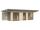 Cecilia M (7,8x3,3m | 21,8m2 | 70mm) 3-Room Modern Log Cottage with Aluminium Doors and Windows - Palmako UK