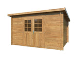 Alice M (3.6x3m | 9.0m2 | 28mm) Pressure Treated Garden Shed with Double Doors - Palmako UK