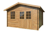 Valentine XL (3.6x3.2m | 11.0m2 | 28mm) Pressure Treated Double Door Garden Shed - Palmako UK