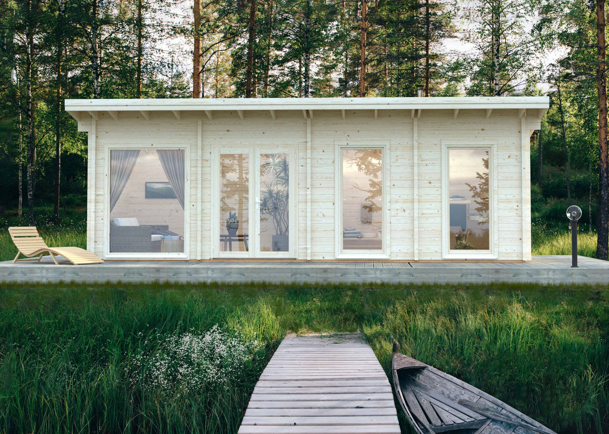 Heidi L (8.4x3.2m | 22.5m2 | 70mm) Contemporary 3-room Garden House