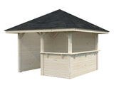Bianca 102 (3x3m | 8.3m2) Corner Garden Bar - Palmako UK
