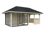 Bianca 208/508 (6x3m | 16.6m2) Glass Garden Room With Garden Bar Area (Double Glazing Available)