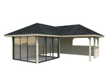 Bianca 210/510 (6x6m | 24.9m2) Corner Garden Room With Large Gazebo (Double Glazing Available)