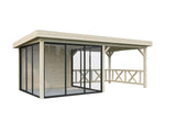 Lenna 404/704 (6x3m | 16.6m2) Glass Garden Room With Sliding Doors (Double Glazing Available) - Palmako UK