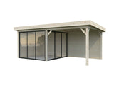 Lenna 405/705 (6x3m | 16.6m2) Glass Garden Room With Sliding Doors (Double Glazing Available) - Palmako UK