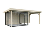 Lenna 406/706 (6x3m | 16.6m2) Glass Garden Room With Sliding Doors (Double Glazing Available) - Palmako UK