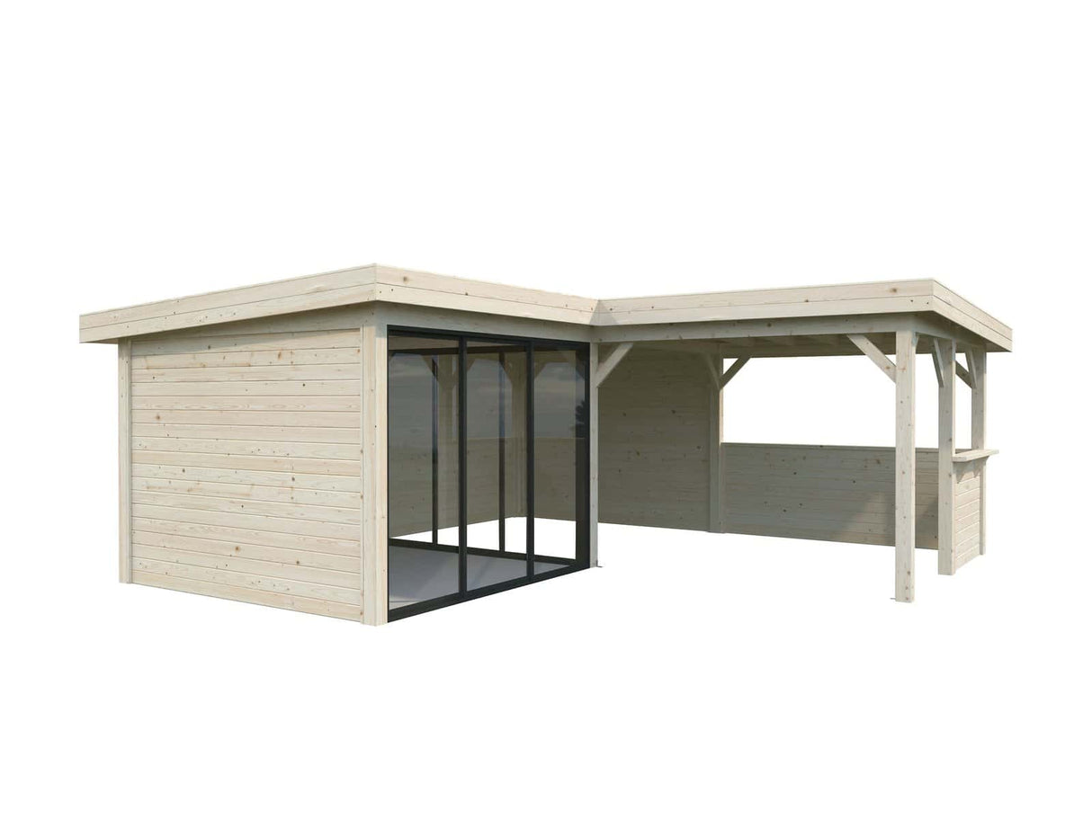 Lenna 409/709 (6x6m | 24.9m2) Glass Garden Room With Sliding Doors (Double Glazing Available)