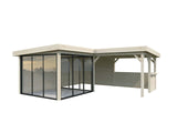 Lenna 410/710 (6x6m | 24.9m2) Glass Garden Room With Sliding Doors (Double Glazing Available)
