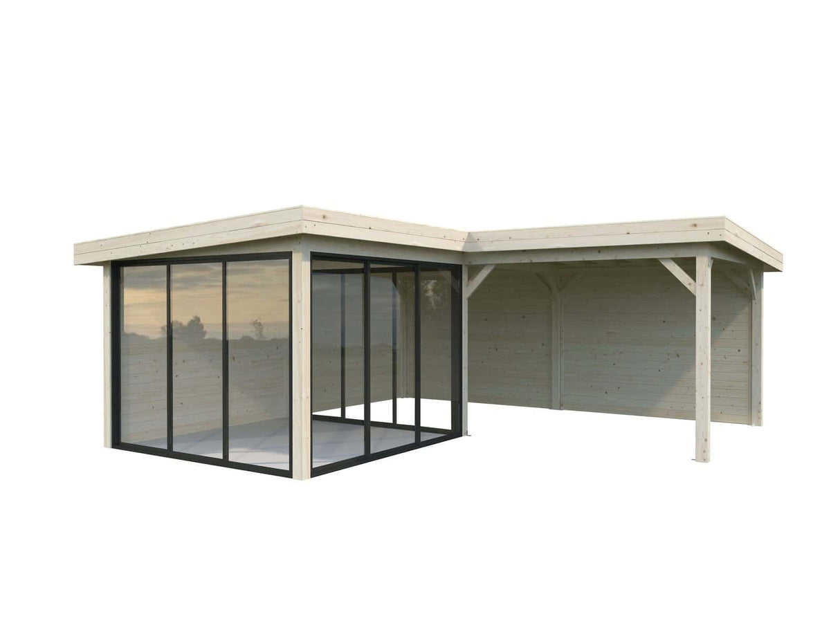 Lenna 412/712 (6x6m | 24.9m2) Glass Garden Room With Sliding Doors (Double Glazing Available)