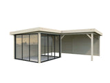 Lenna 412/712 (6x6m | 24.9m2) Glass Garden Room With Sliding Doors (Double Glazing Available)