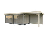 Lenna 417/717 (9x3m | 24.9m2) Glass Garden Room With Sliding Doors (Double Glazing Available)