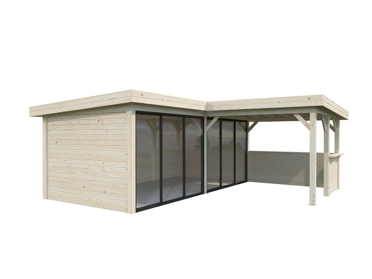 Lenna 422/722 (6x6m | 24.9m2) Glass Garden Room With Sliding Doors (Double Glazing Available)