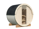Anita S (2x1.6m | 0.9m2 | 42mm) Timber Garden Barrel Sauna - Palmako UK