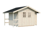 Marcus (2.3x2.4m | 6.5m2) Garden Shed With Log Store - Palmako UK