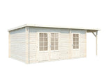 Ella (6.1x3.2m | 13.1+3.9m2 | 28mm) Roof Summer House - Palmako UK
