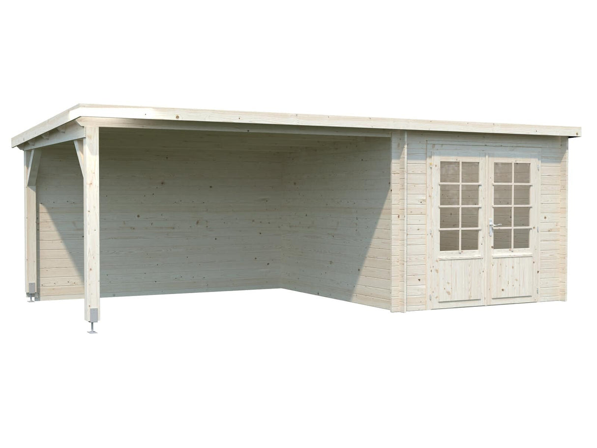 Ella (6.1x3.2m | 6.9+10.0m2 | 28mm) Roof Summer House