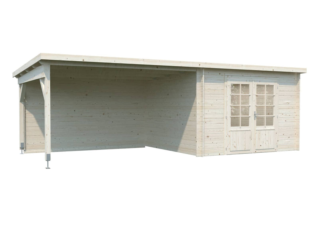 Ella (6.7x3.2m | 8.7+10.0m2 | 28mm) Roof Summer House