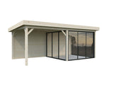 Lenna 406/706 (6x3m | 16.6m2) Glass Garden Room With Sliding Doors (Double Glazing Available) - Palmako UK