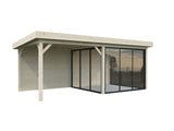 Lenna 406/706 (6x3m | 16.6m2) Glass Garden Room With Sliding Doors (Double Glazing Available)