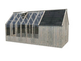 Emilia (2.4x1.9m | 4.0m2 | 18mm) Addon Shed for Emilia Greenhouses - Palmako UK