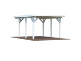 Karl S (3.6x5.1m | 11.7m2) Compact Flat Roof Carport or Garden Pavilion - Palmako UK