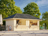 Bianca 111 (5.9x3m | 16.6m2) Double Kiosk With Two Hatches - Palmako UK