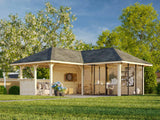 Bianca 210/510 (6x6m | 24.9m2) Corner Garden Room With Large Gazebo (Double Glazing Available)