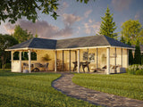 Bianca 221/521 (9x6m | 33.2m2) Glass Garden Room With Sliding Doors (Double Glazing Available)