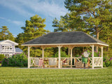 Bianca 107 (6x3m | 16.6m2) Double Size Sturdy Garden Gazebo
