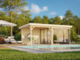 Lenna 405/705 (6x3m | 16.6m2) Glass Garden Room With Sliding Doors (Double Glazing Available) - Palmako UK
