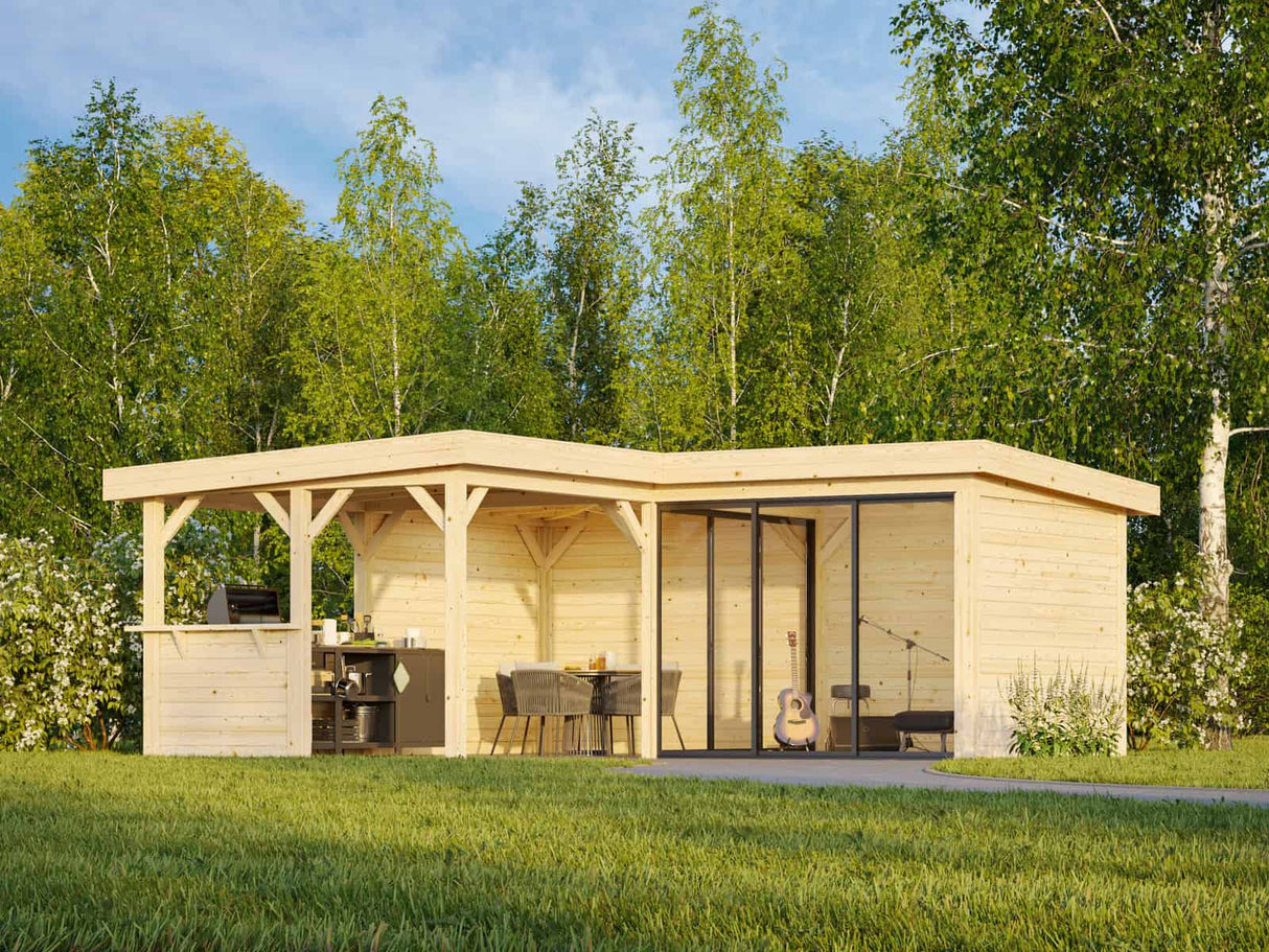 Lenna 409/709 (6x6m | 24.9m2) Glass Garden Room With Sliding Doors (Double Glazing Available)