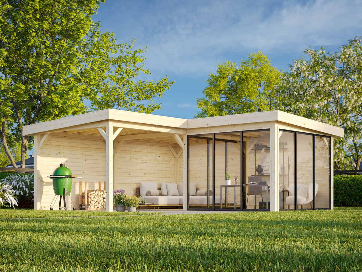 Lenna 412/712 (6x6m | 24.9m2) Glass Garden Room With Sliding Doors (Double Glazing Available)