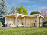 Lenna 414/714 (6x6m | 24.9m2) Glass Garden Room With Sliding Doors (Double Glazing Available) - Palmako UK
