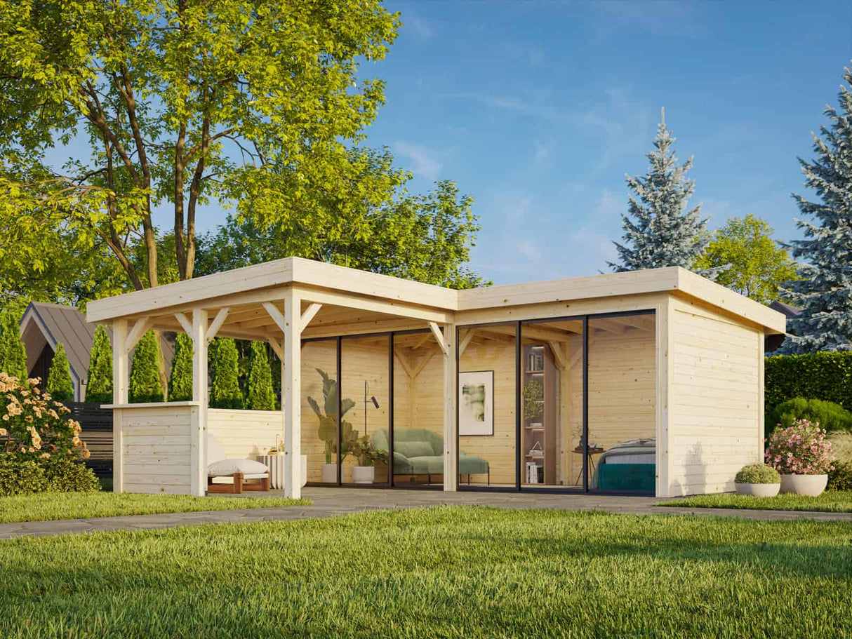 Lenna 422/722 (6x6m | 24.9m2) Glass Garden Room With Sliding Doors (Double Glazing Available)