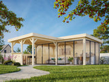 Lenna 423/723 (6x6m | 24.9m2) Glass Garden Room With Sliding Doors (Double Glazing Available)