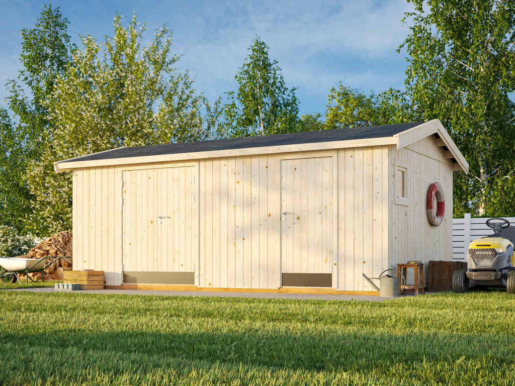 Olaf L (5.6x3.3m | 16.9m2) Two Room Timber Workshop - Palmako UK