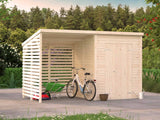 Leif L (3.7x1.7m | 3.0+2.9m2) Practical Garden Shed