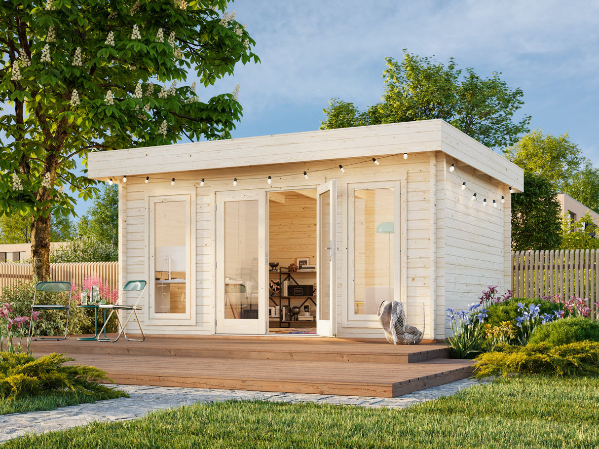 Bret S (4.8x3.6m | 14.8m2 | 44mm) Contemporary Summer House - Palmako UK