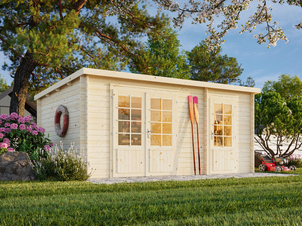 Ella (4.7x3.2m | 13.1m2 | 28mm) Two Room  Summer House - Palmako UK