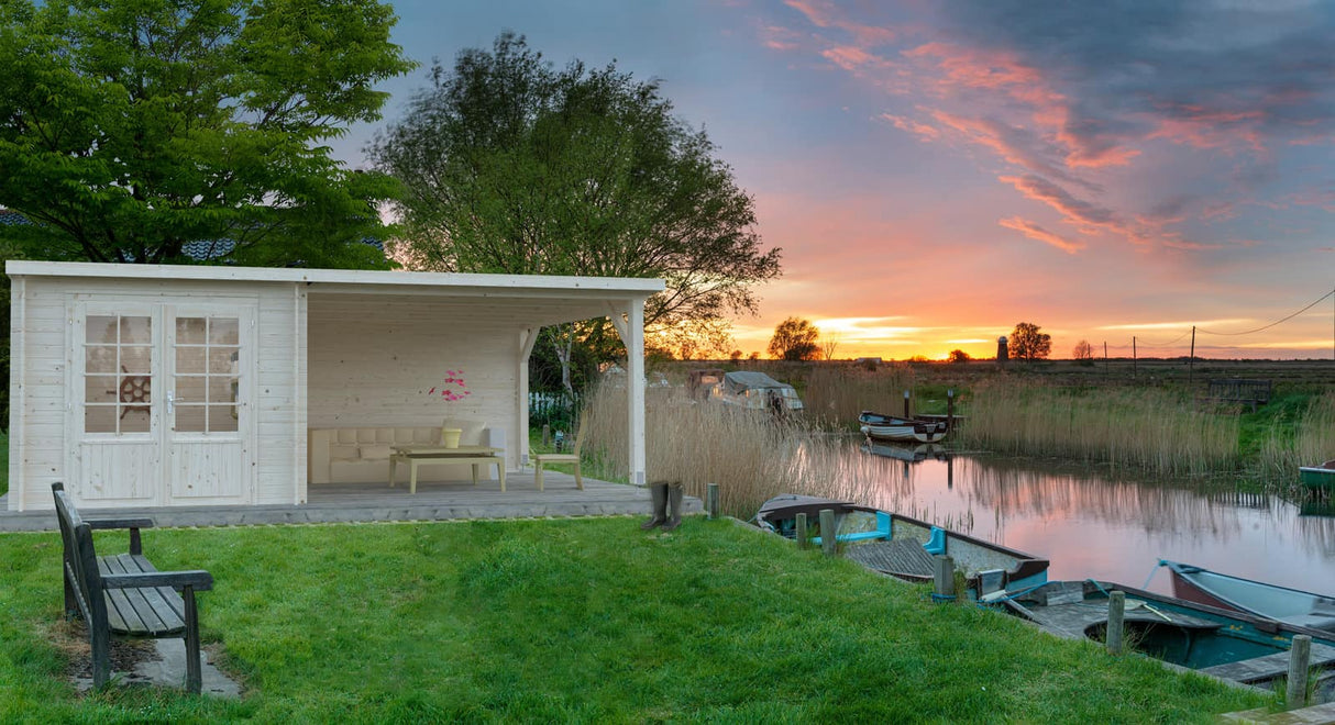 Ella (6.1x3.2m | 6.9+10.0m2 | 28mm) Roof Summer House