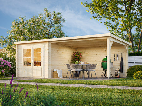 Ella (6.1x3.2m | 6.9+10.0m2 | 28mm) Roof Summer House - Palmako UK