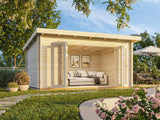 Lea M (4.5x3.3m | 14.2m2 | 44mm) Spacious Pent Garden Room with Bi-Fold Doors - Palmako UK