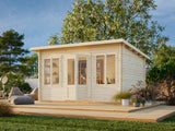 Lisa S (4x3m | 11.5m2 | 34mm) Pent Timber Garden Room - Palmako UK