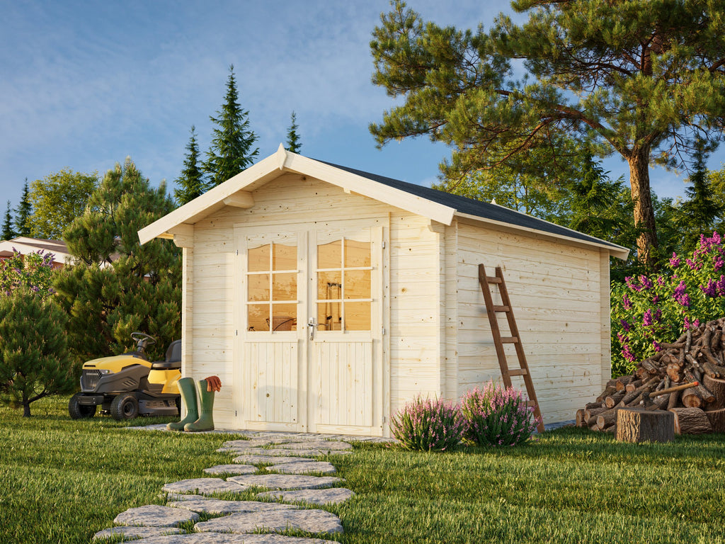 Lotta M (3x4m | 10.0m2 | 34mm) Traditional Garden Log Cabin - Palmako UK