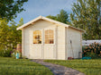 Lotta S (3x3m | 7.3m2 | 28mm) Garden Storage Log Cabin - Palmako UK