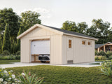 Andre S (4.5x5.5m | 21.5m2) Single Self Build Garage with Sectional Door - Palmako UK