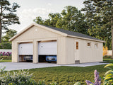 Andre L (6.7x7.4m | 44.7m2) Large Timber Double Garage with Sectional Doors - Palmako UK
