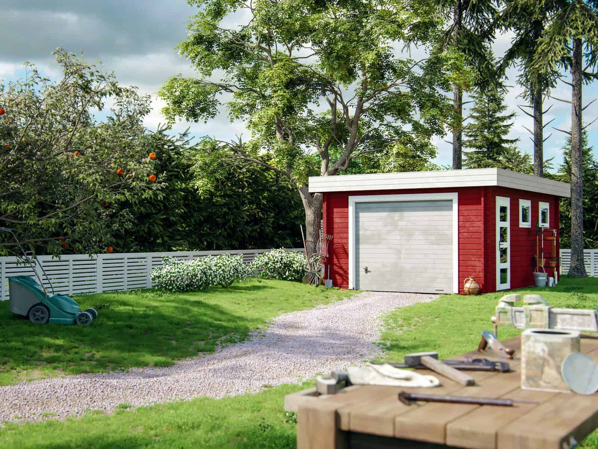 Rasmus (3.6x5.5m | 19.0m2 | 44mm) with Sectional Door