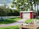 Rasmus (3.6x5.5m | 19.0m2 | 44mm) with Sectional Door